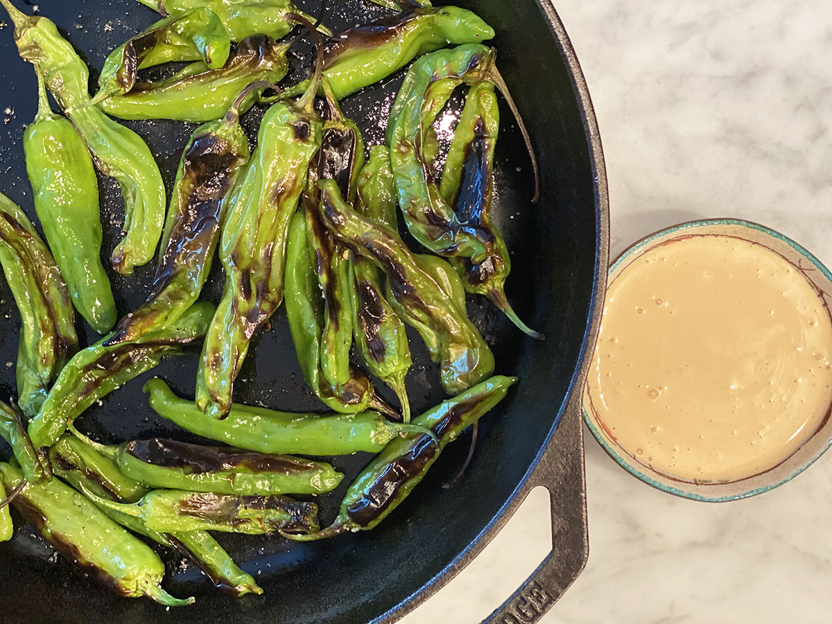 Roasted Shishito Peppers with Sriracha Dipping Sauce The Buzz Magazines